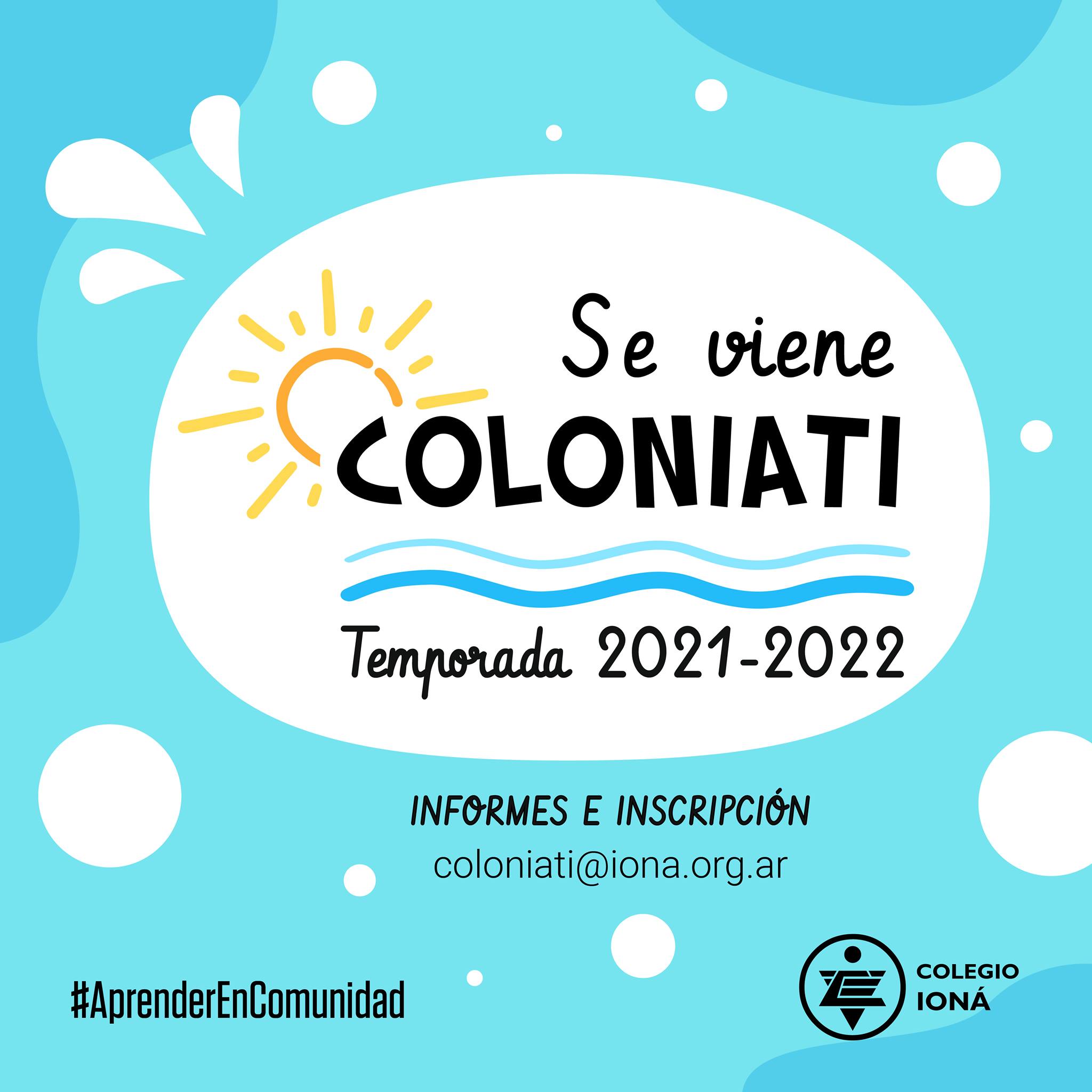COLONIA DE VERANO – COLONIATÍ 2021/2022