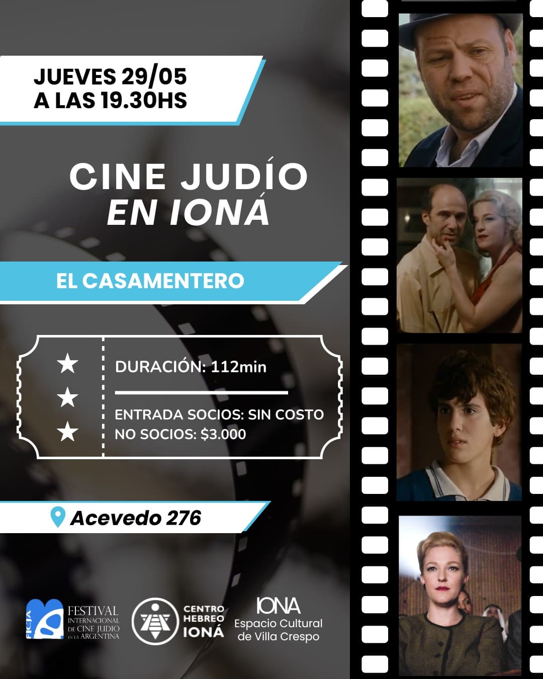 CICLO DE CINE JUDÍO EN IONÁ.