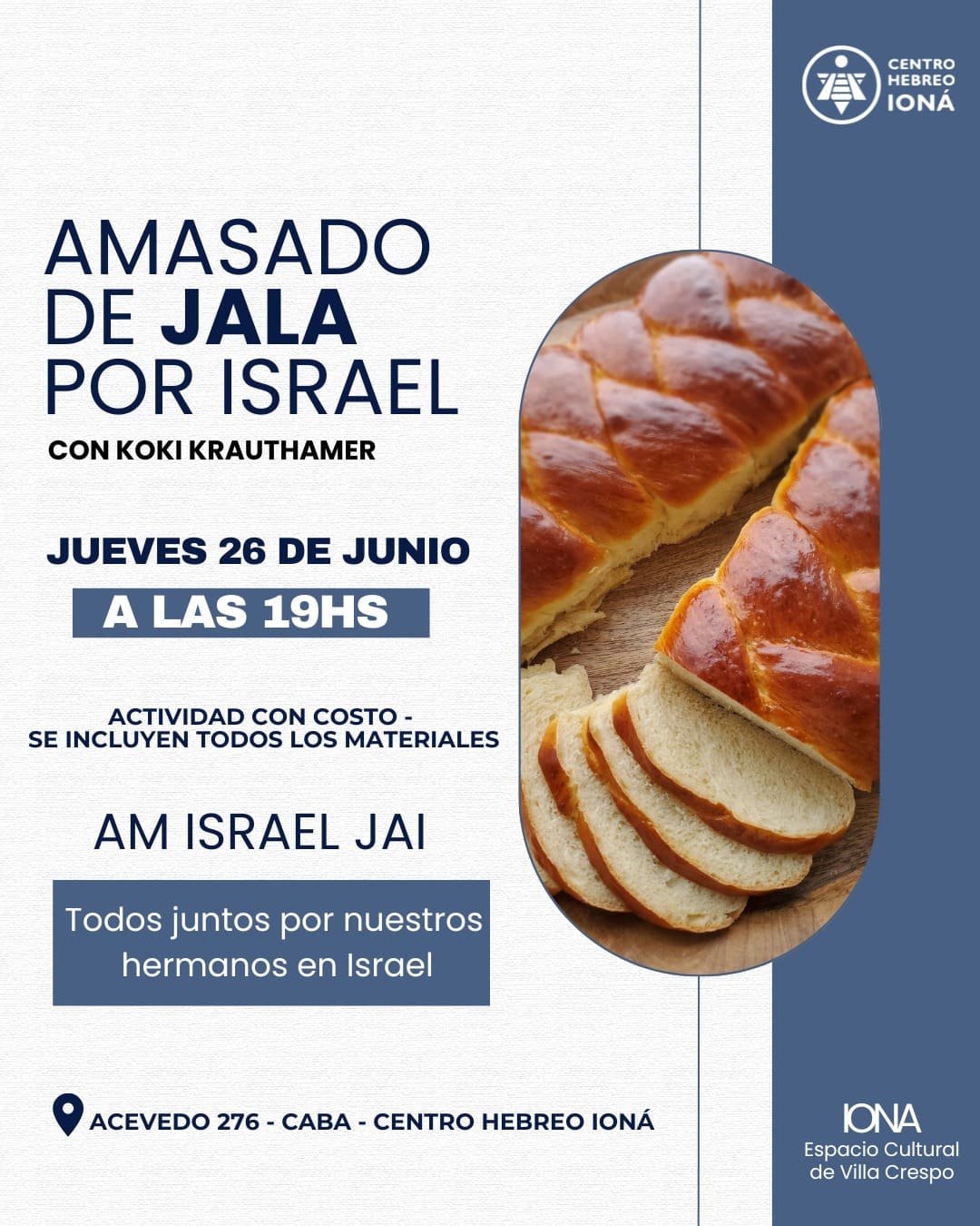 Amasado de Jalá por Israel